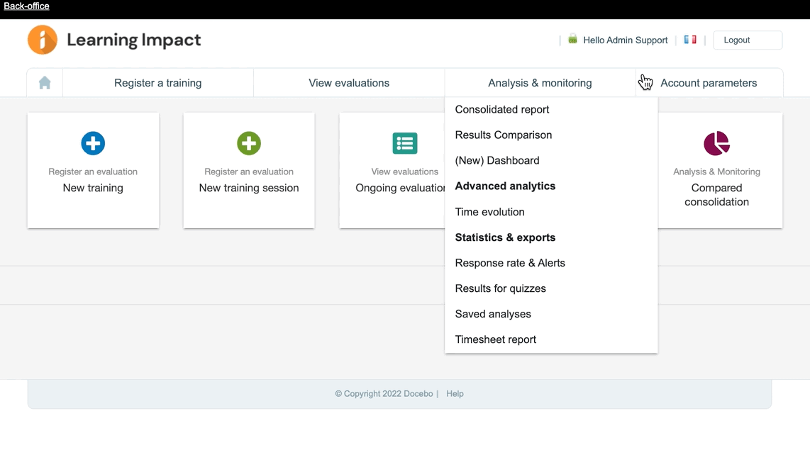 Recuperare il Link xAPI di Learning Impact in Docebo Learn