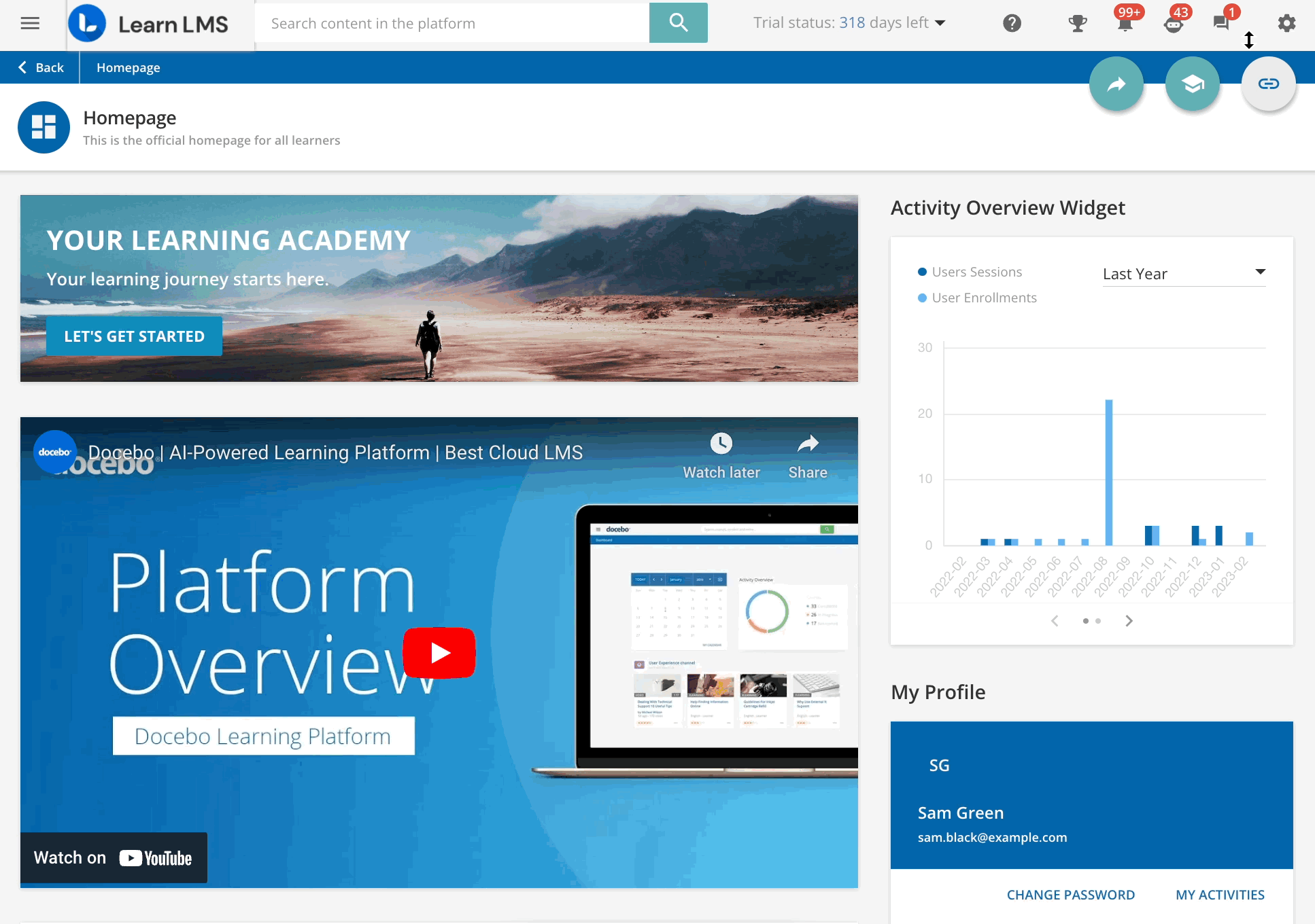Adding an HTML page as training material