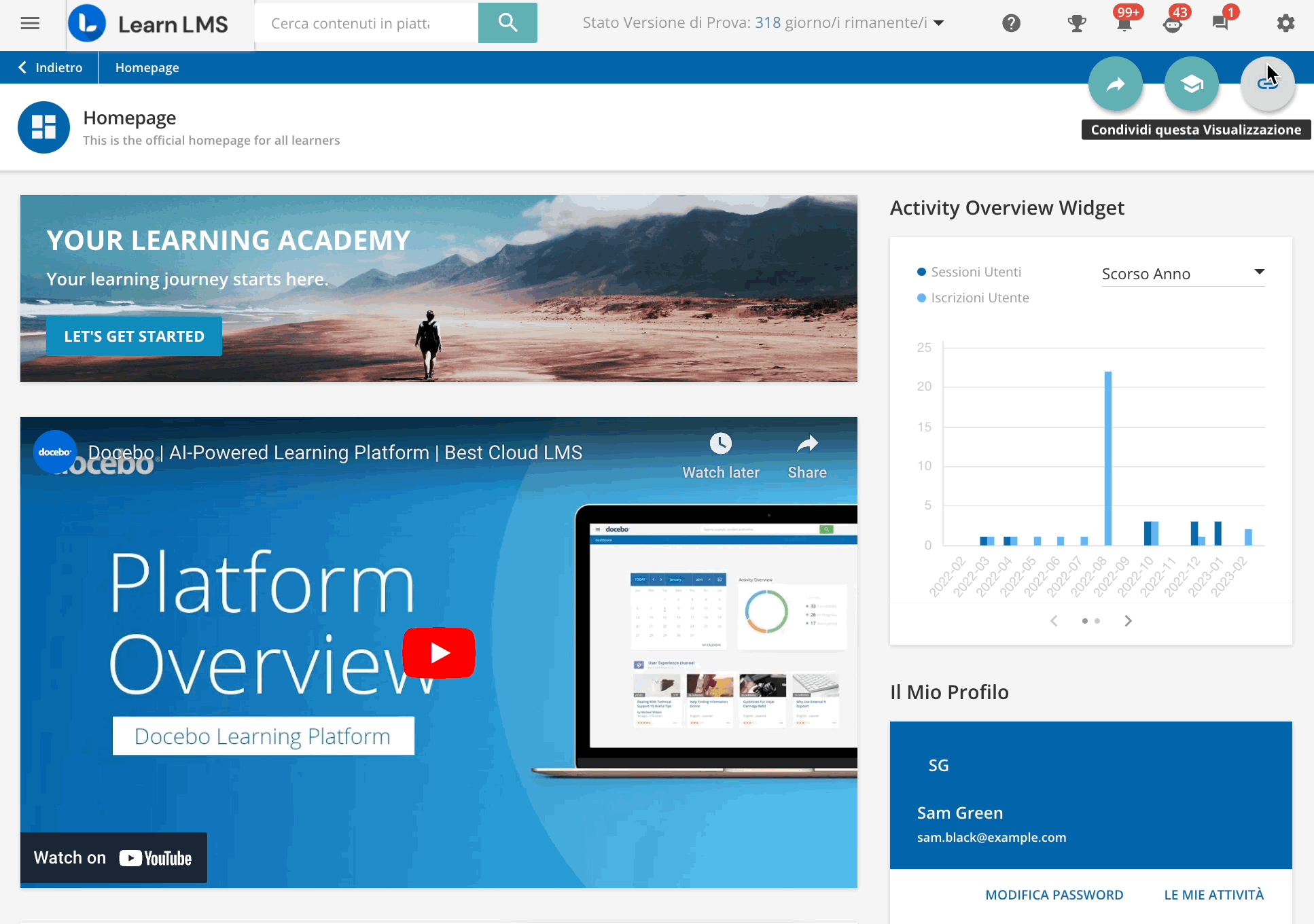 Inserire pagine HTML come materiale didattico