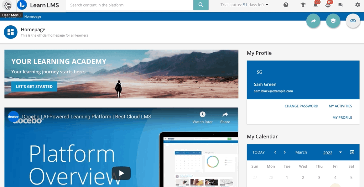 Self-Enrolling in Courses from Channels