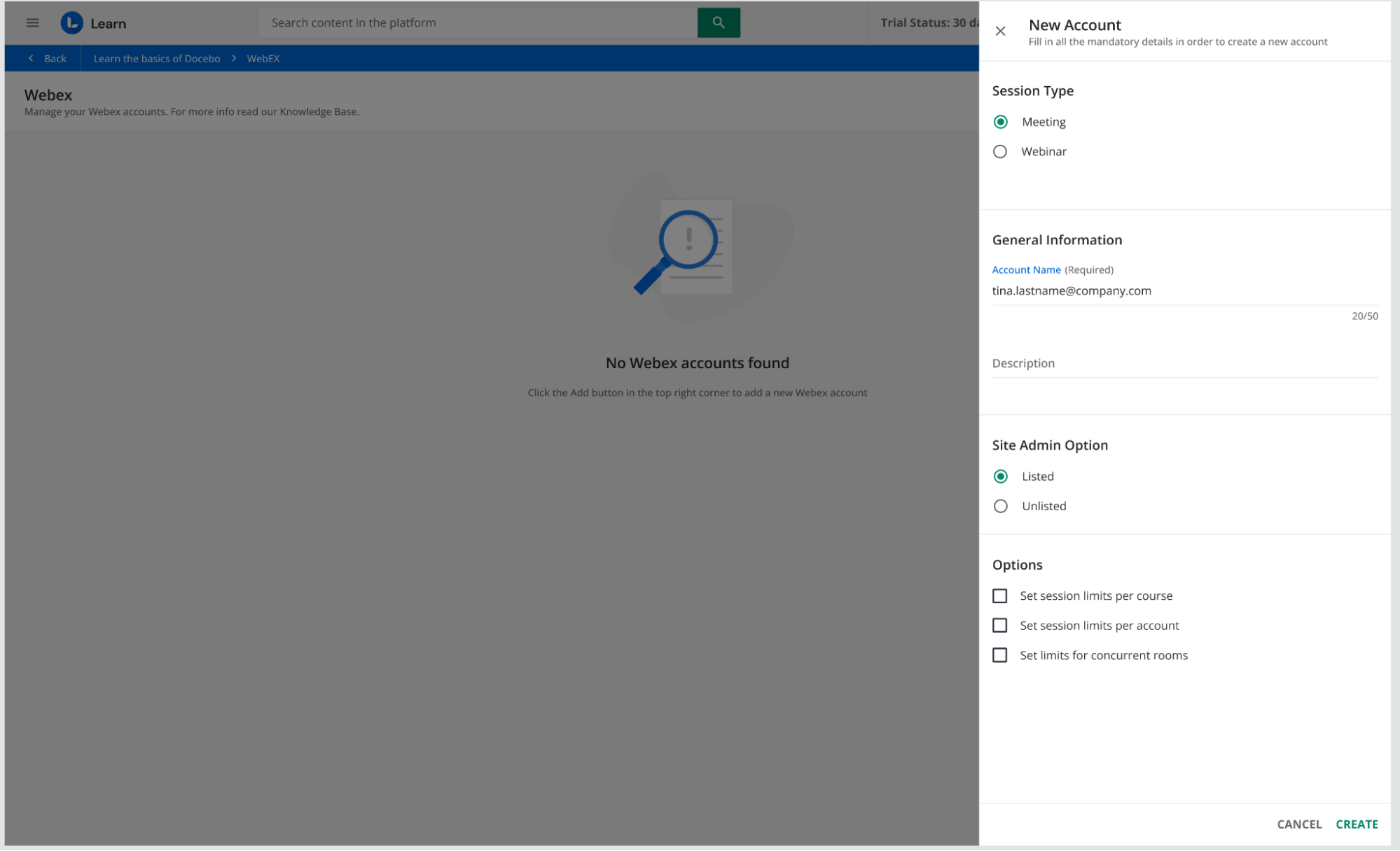 The new interface