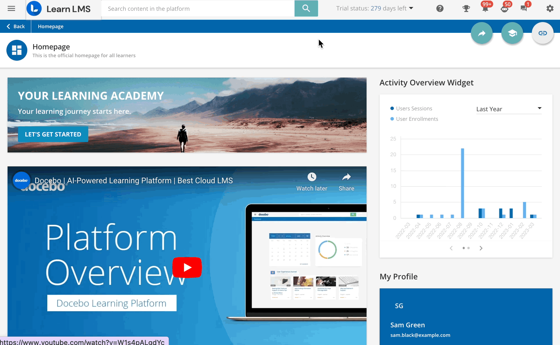 Activating the course page preview