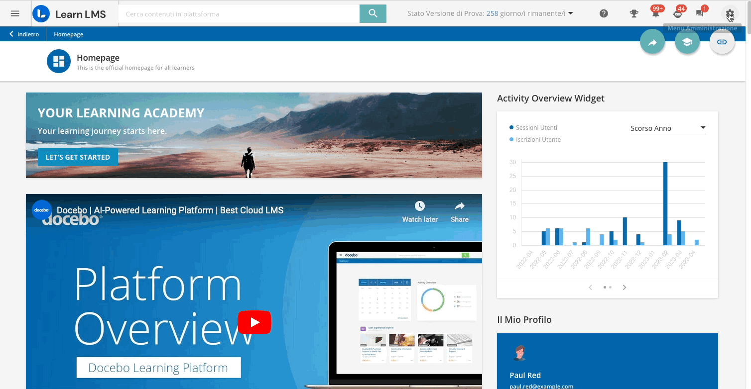 Visualizzare e Configurare i Canali