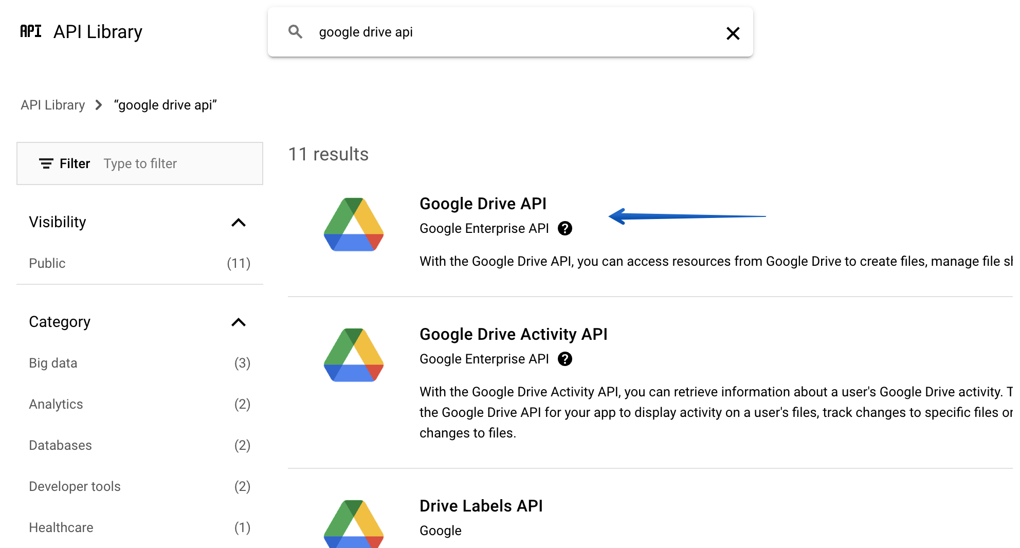 Google Drive API overview