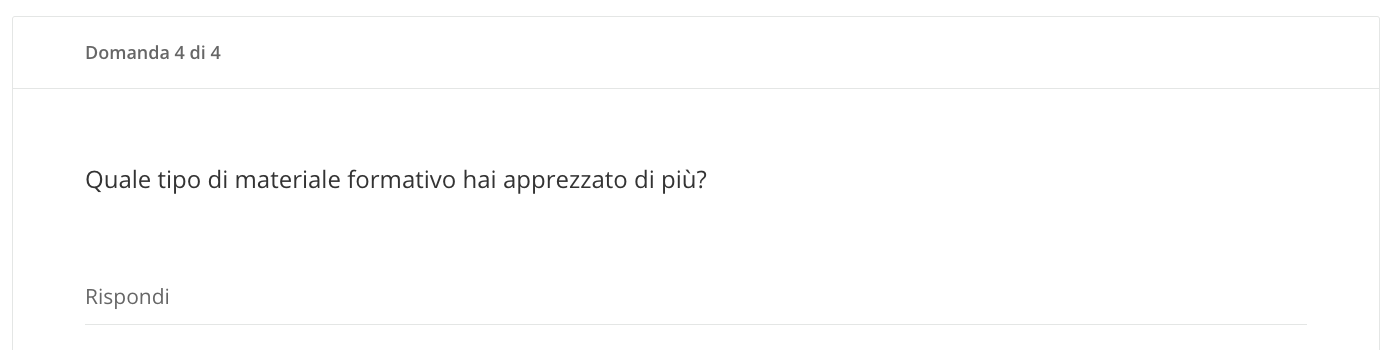 Domanda a risposta aperta