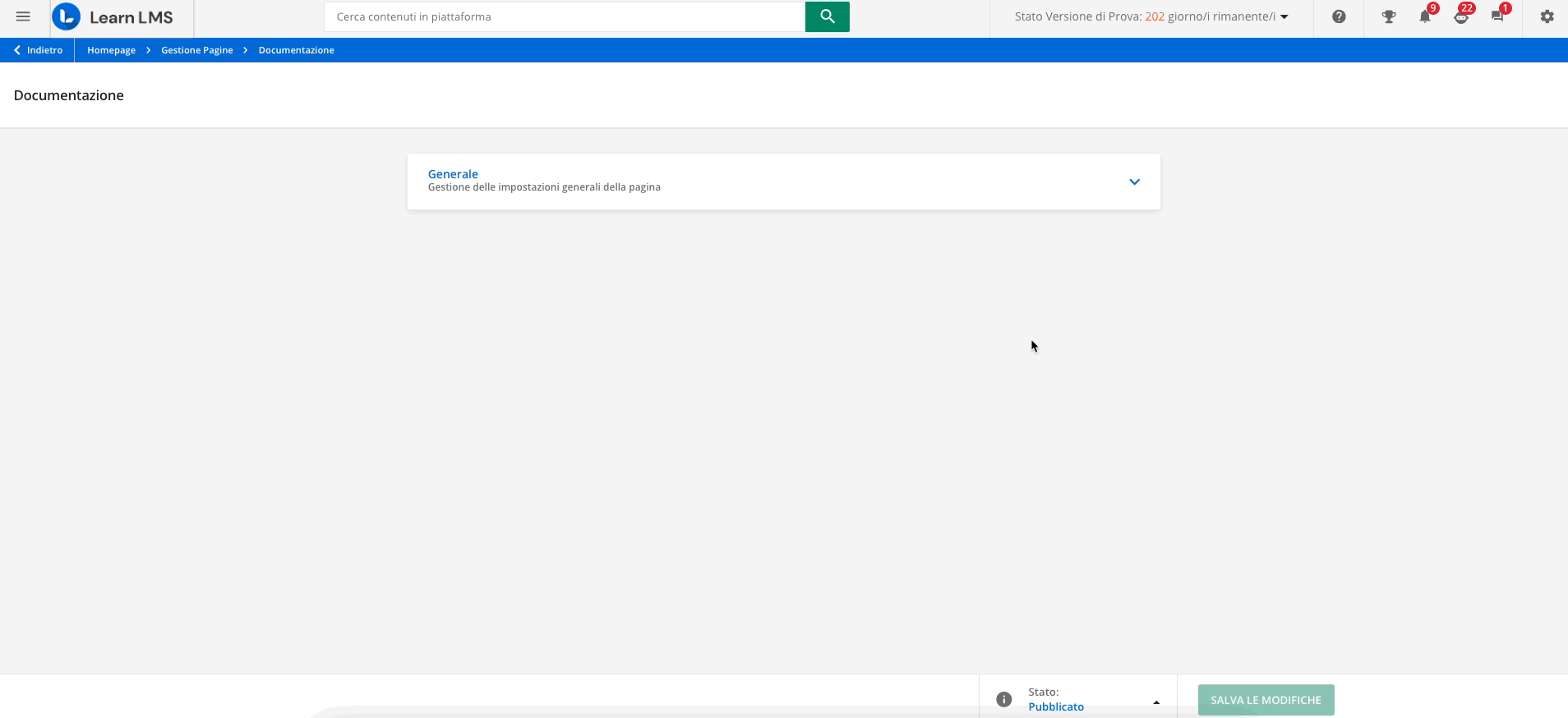 Creare Pagine Link Esterno