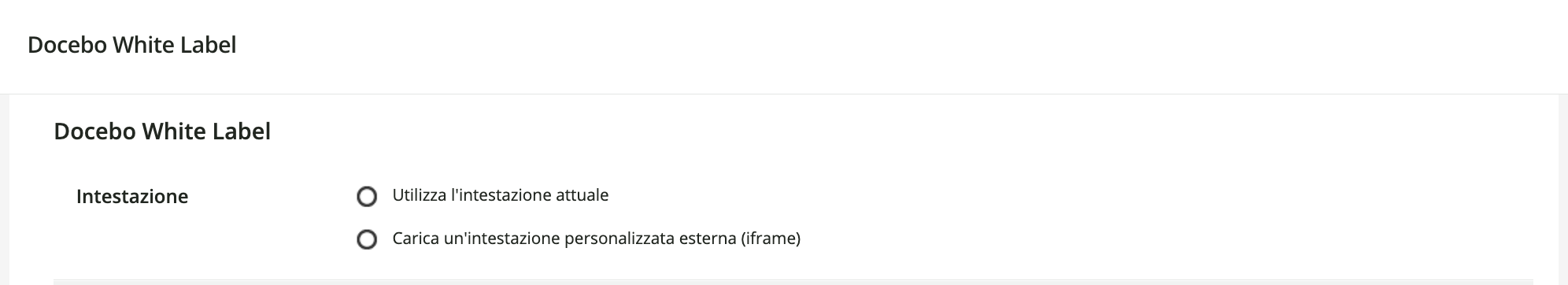 Intestazione
