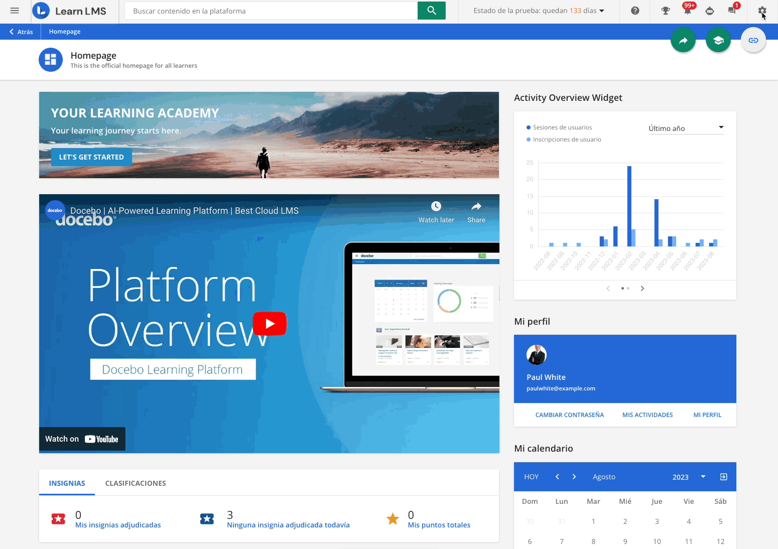 visualizar y configurar canales