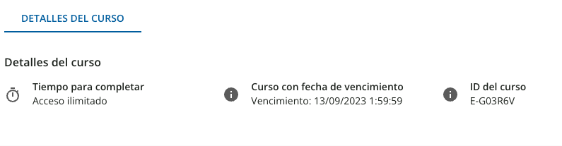 widget detalles del curso