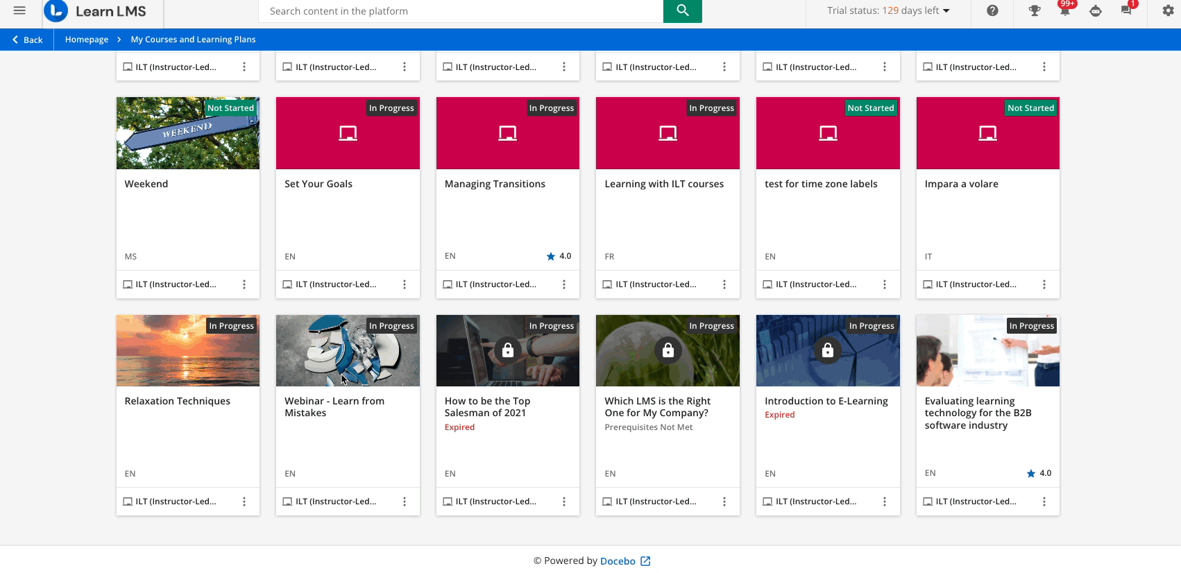 Configuring your calendar docebo help support