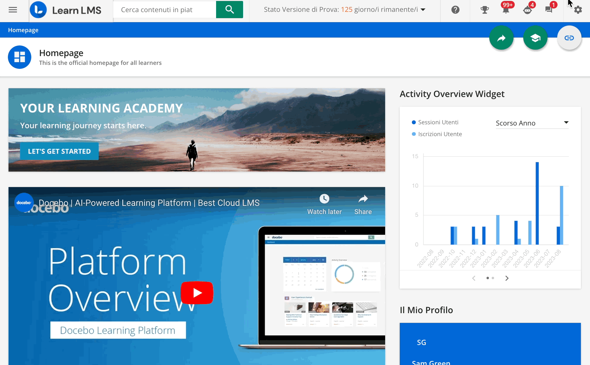 Configurazione aspetto e branding