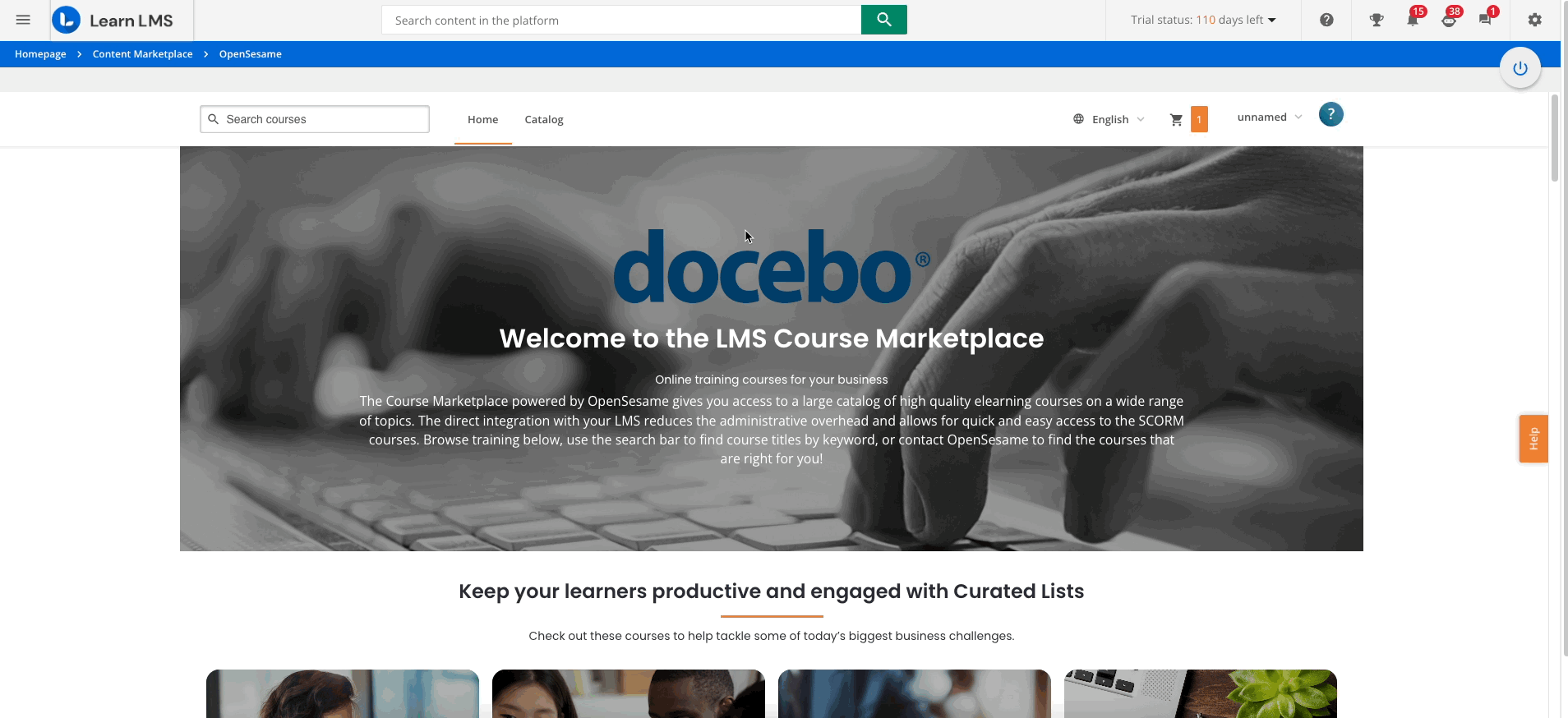 Importing Content from OpenSesame to Docebo