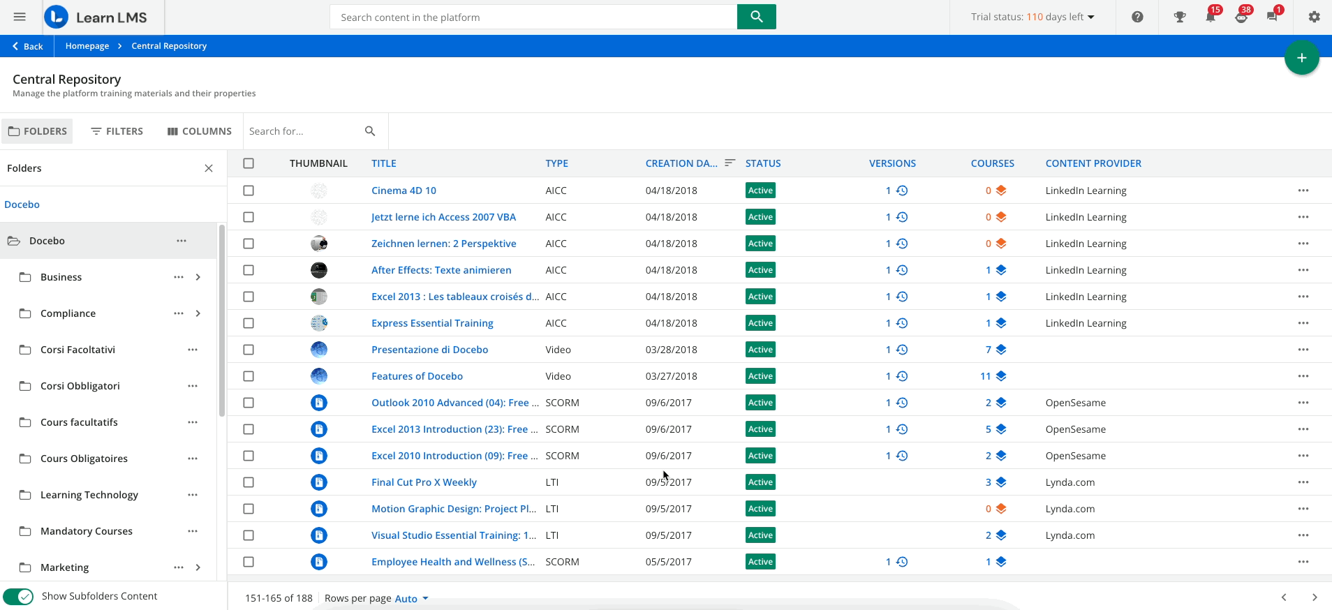 Managing OpenSesame Content in Docebo