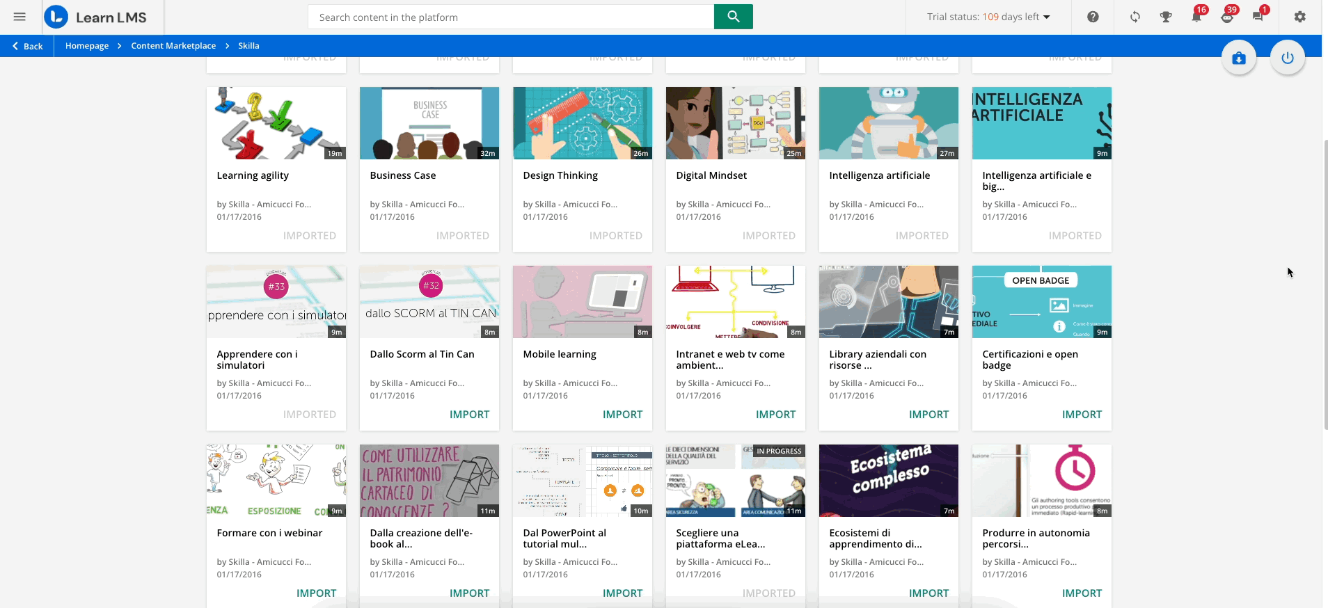Mass Importing Content from Skilla