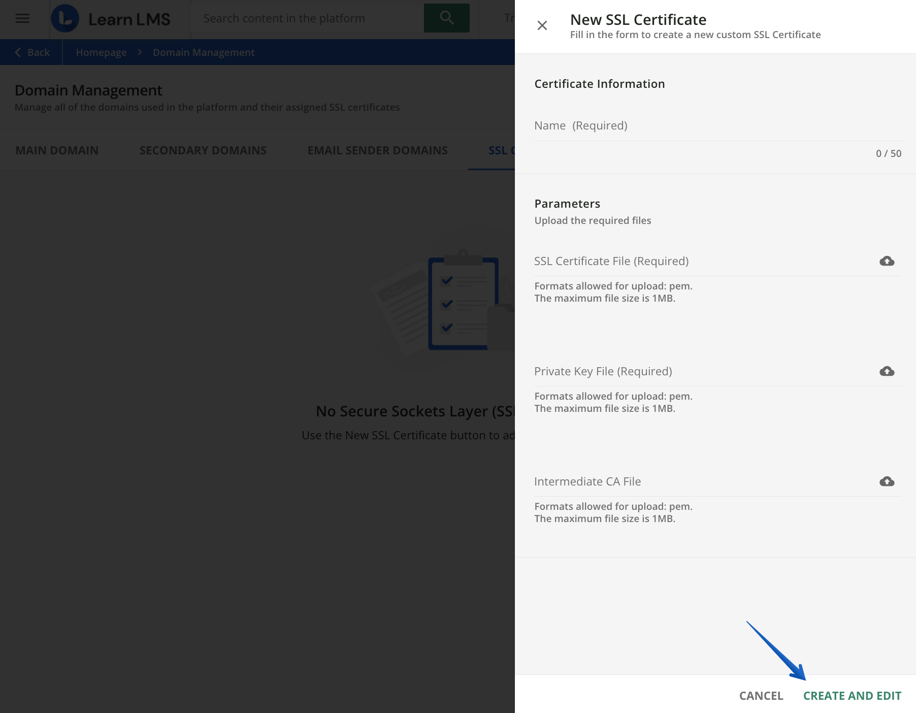 Domain Management - New SSL Certificate Details.png