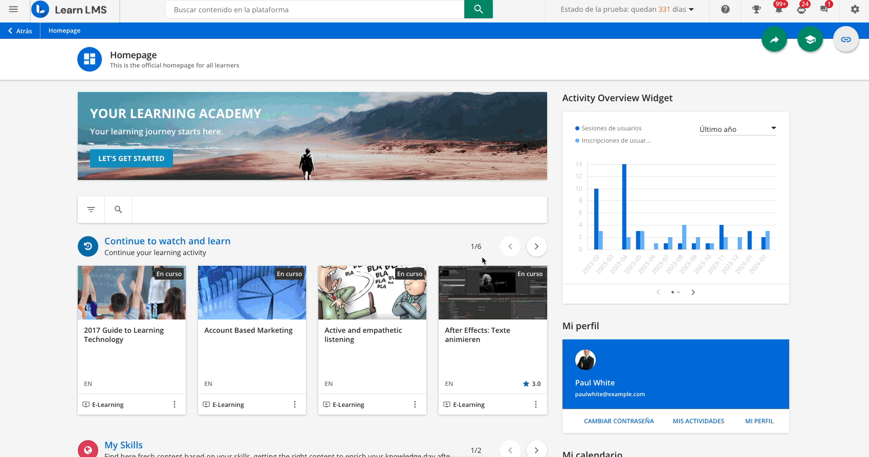 Contenidos en el Repositorio central