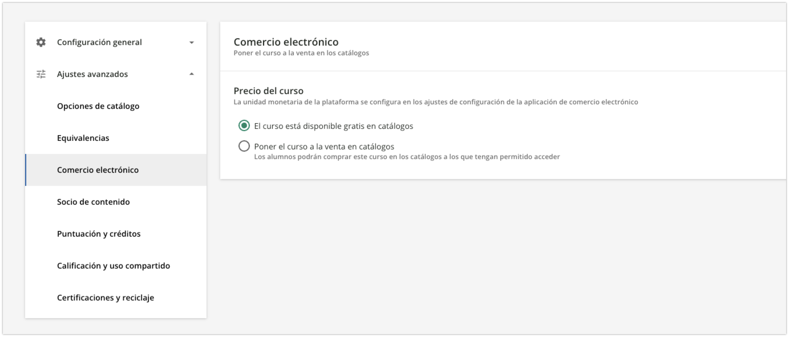 Área Comercio electrónico