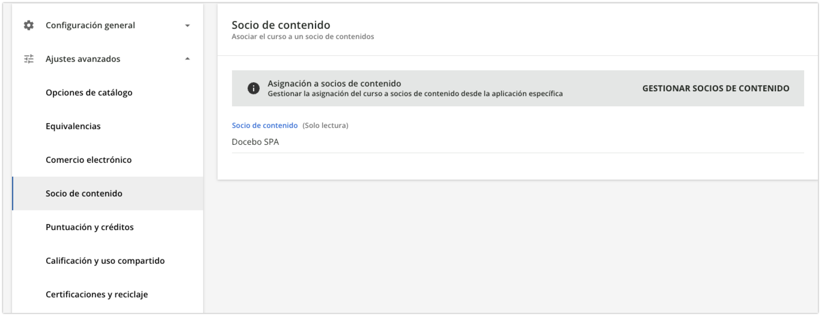 Área Socio de contenido