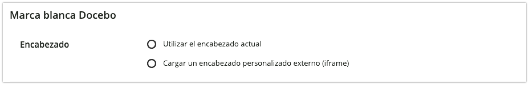 Área Encabezado