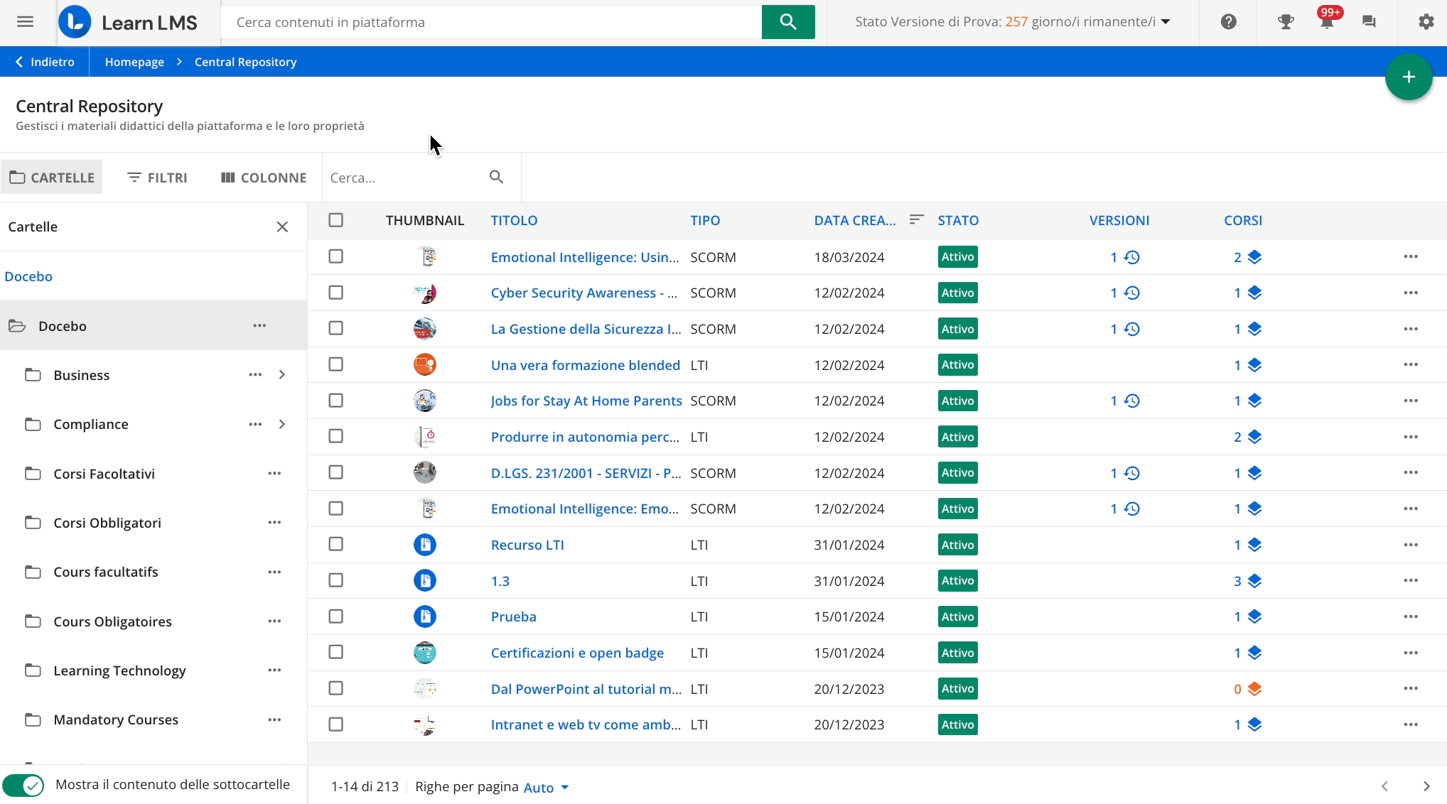 Gestire i contenuti di Skilla nel Central Repository.gif