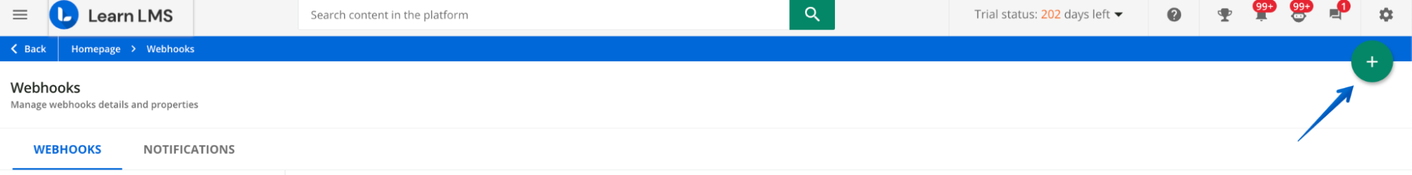 Adding a new webhook