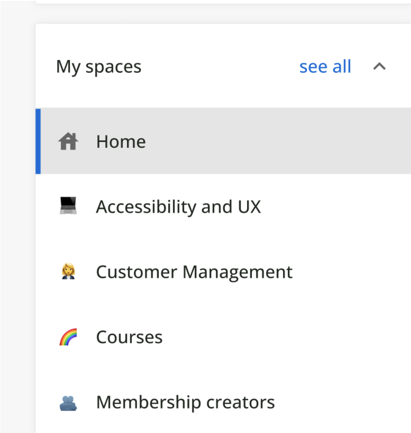 Joinign and managing spaces