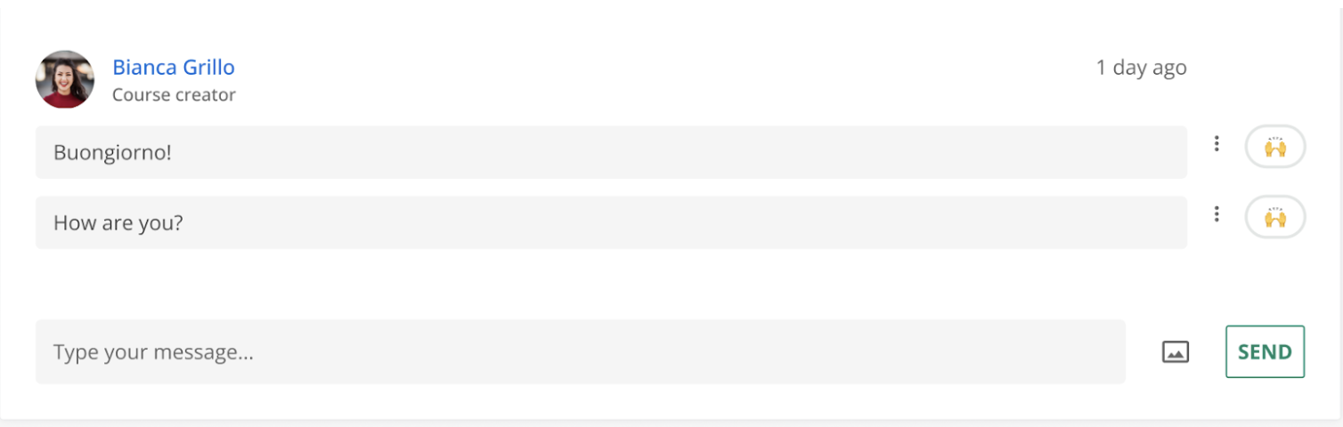 Chat with other members