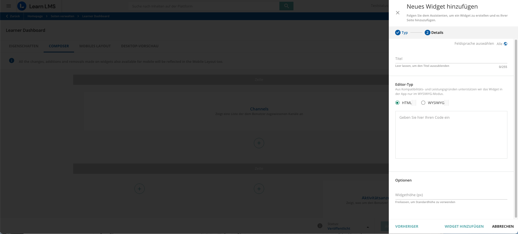 HTML_WYSIWYG Widget