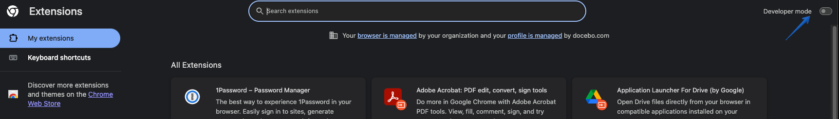 Developer mode