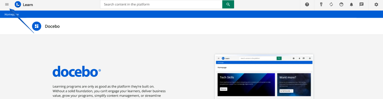 Accessing the learner results page