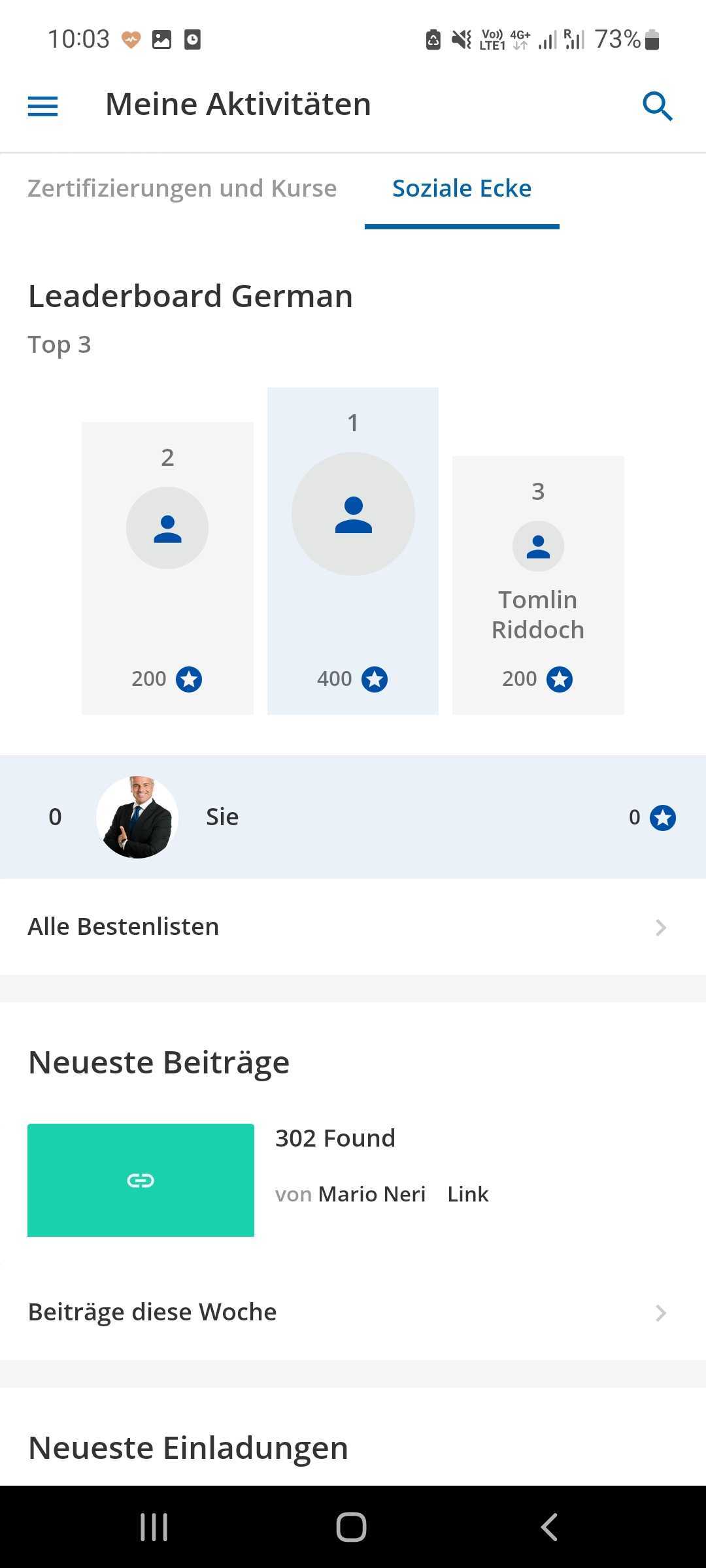 Bereich Soziale Ecke