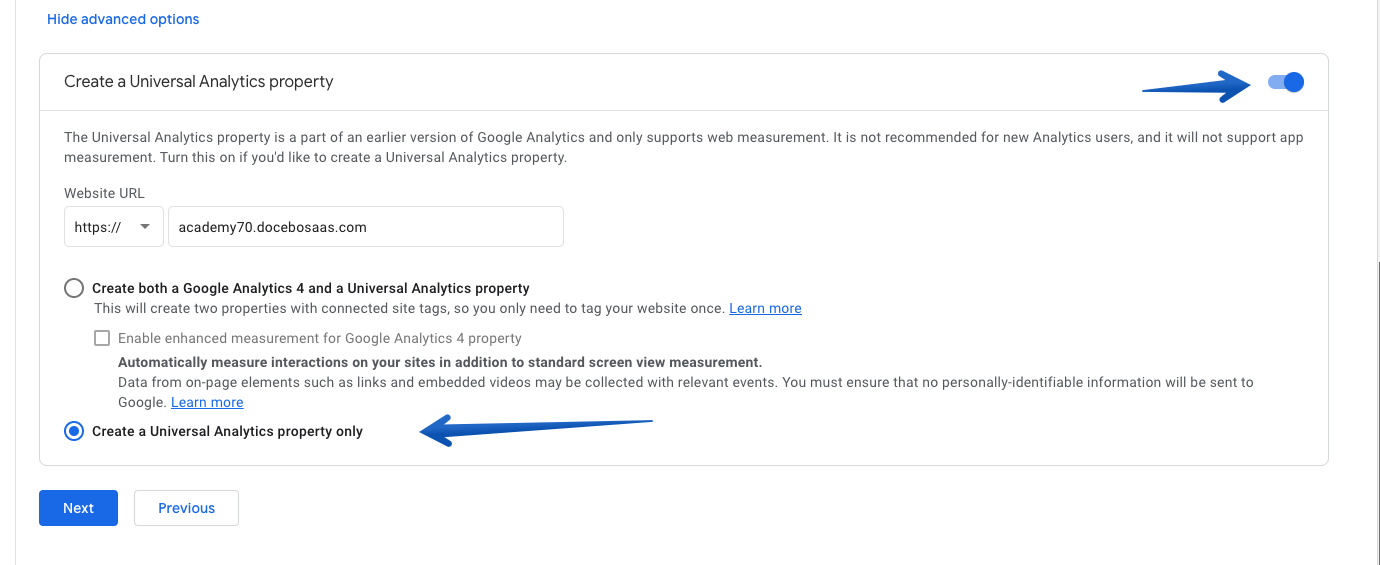 Google Analytics Configuration