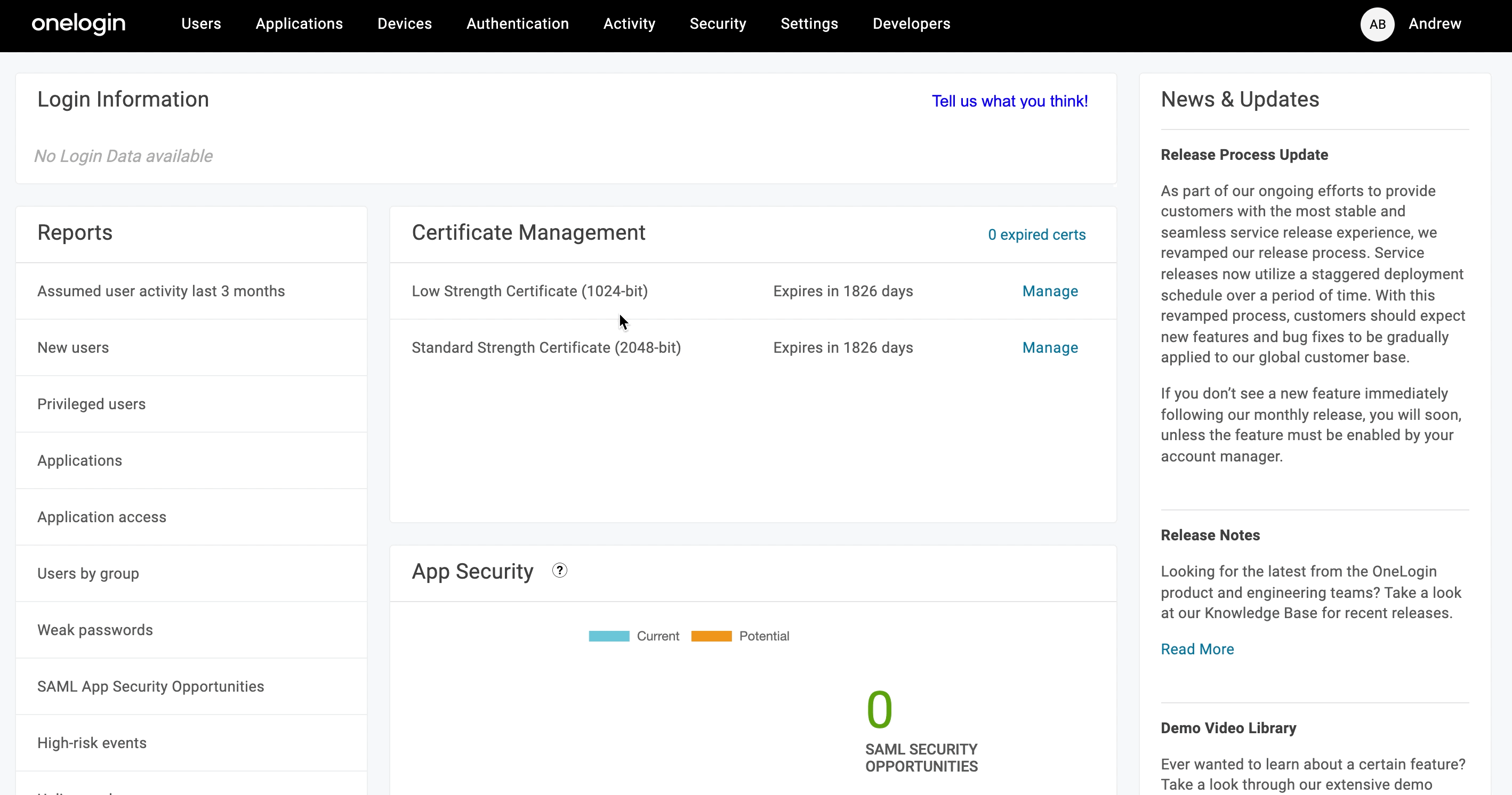 Add the Docebo app in Onelogin