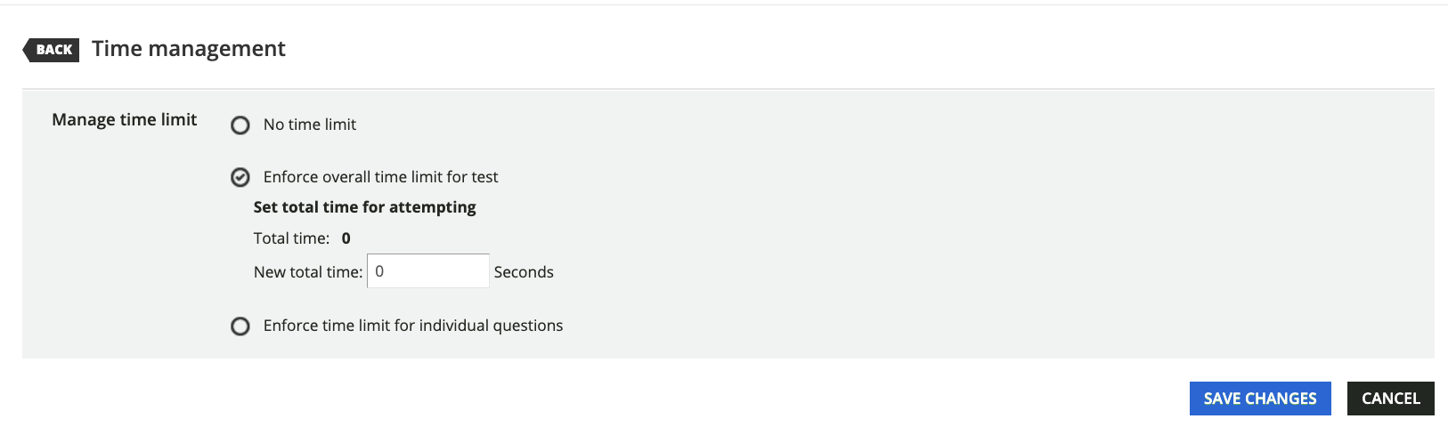 Enforce overall time limit