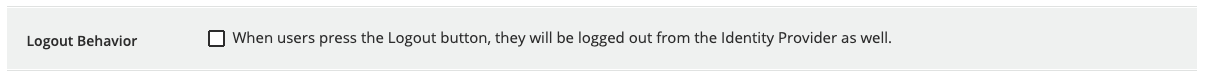 Set Logout Behavior