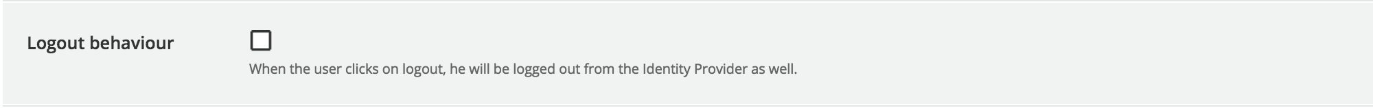 SAML logout behavior