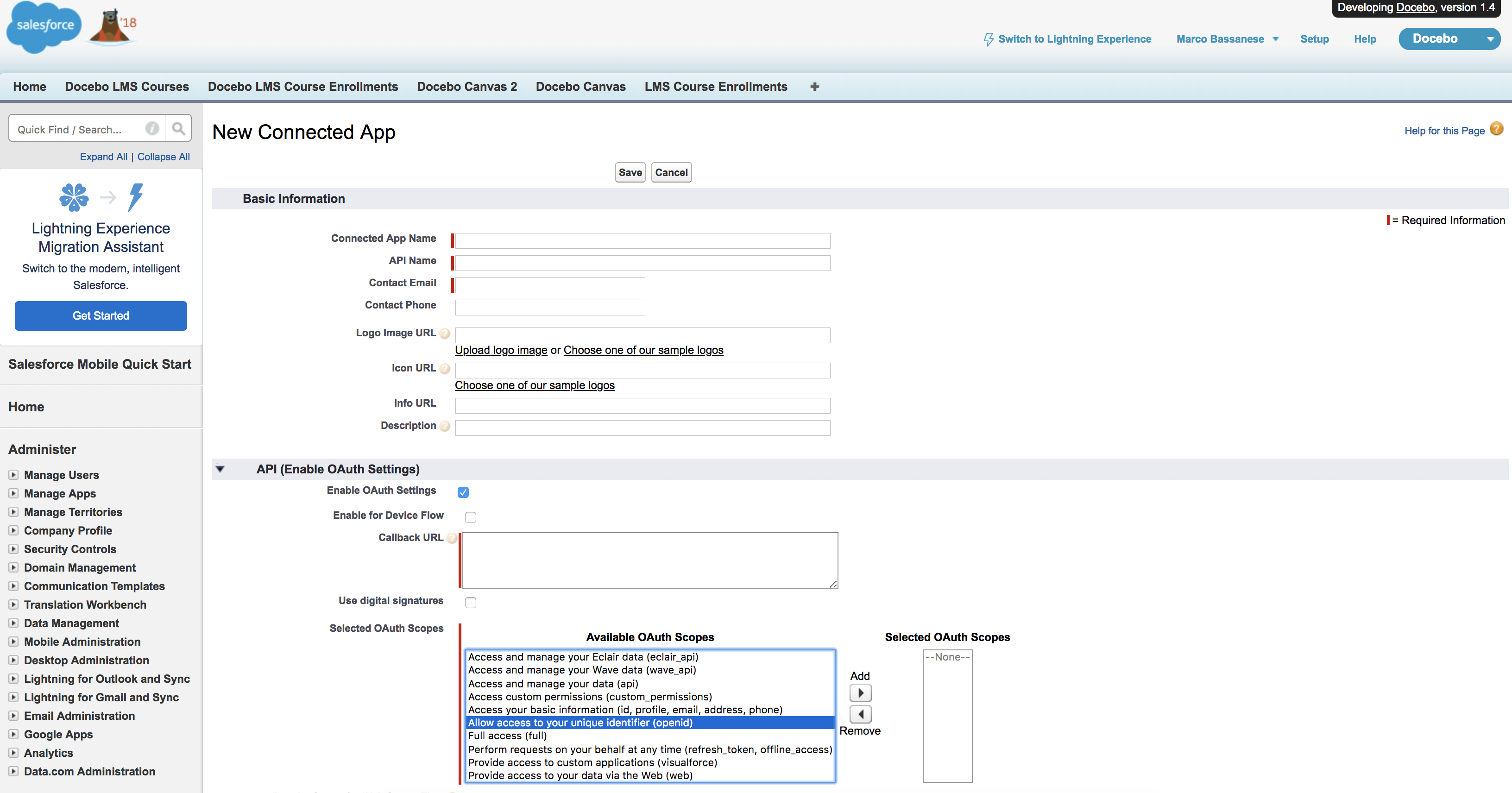 Configuring Salesforce