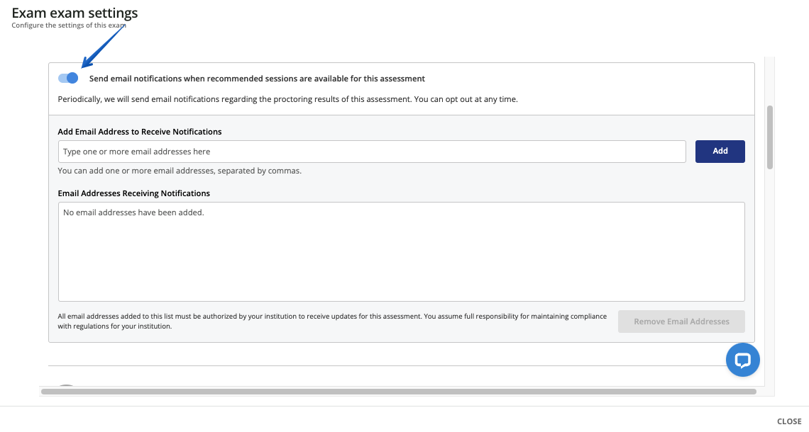 Configuring email recipients