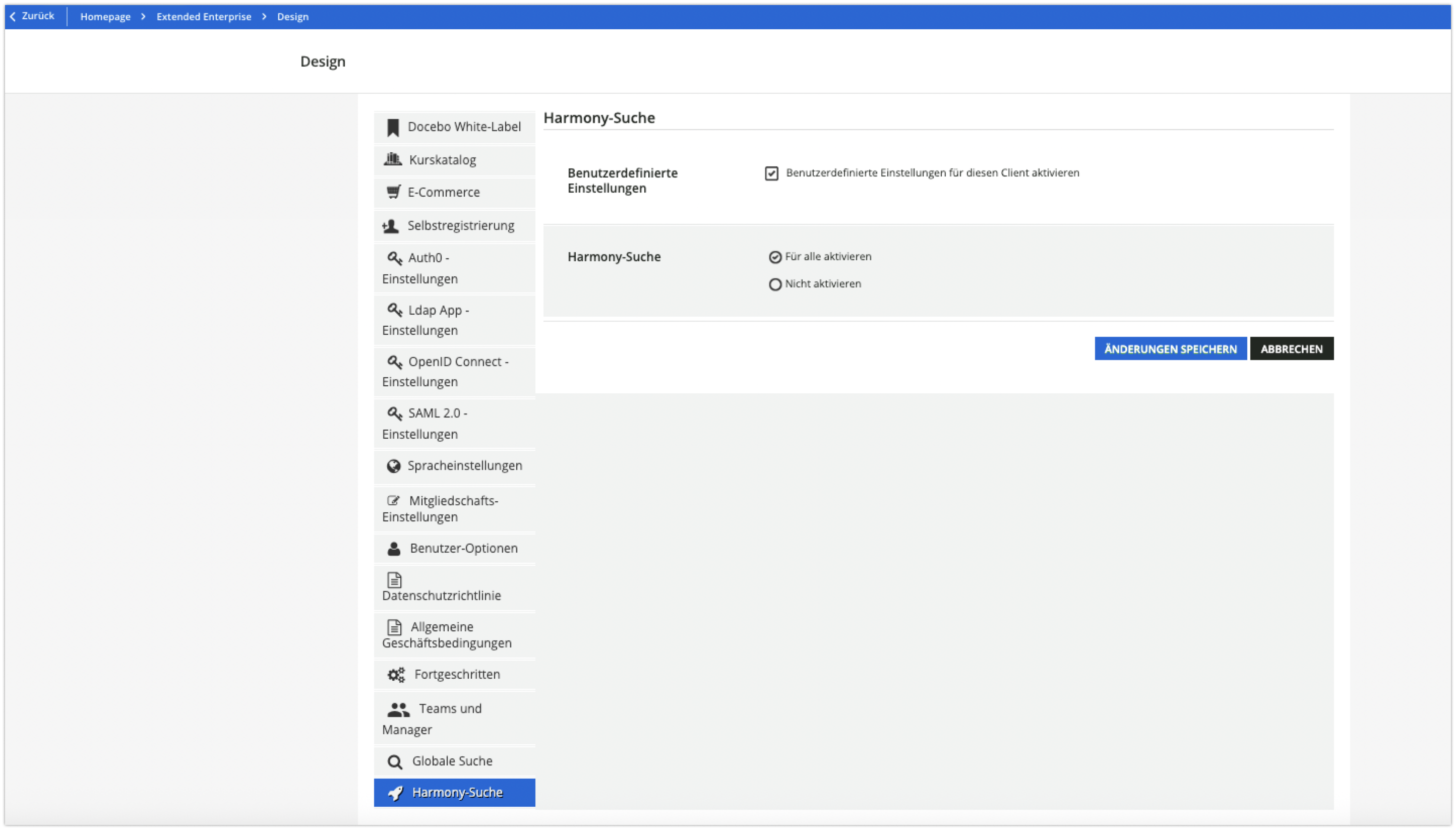 Harmony-Suche in Extended Enterprise