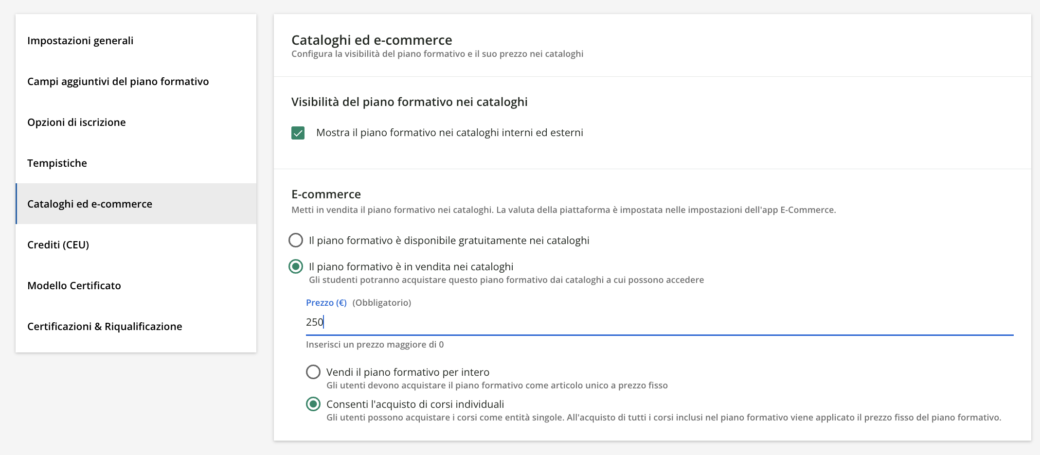 Cataloghi ed e-commerce