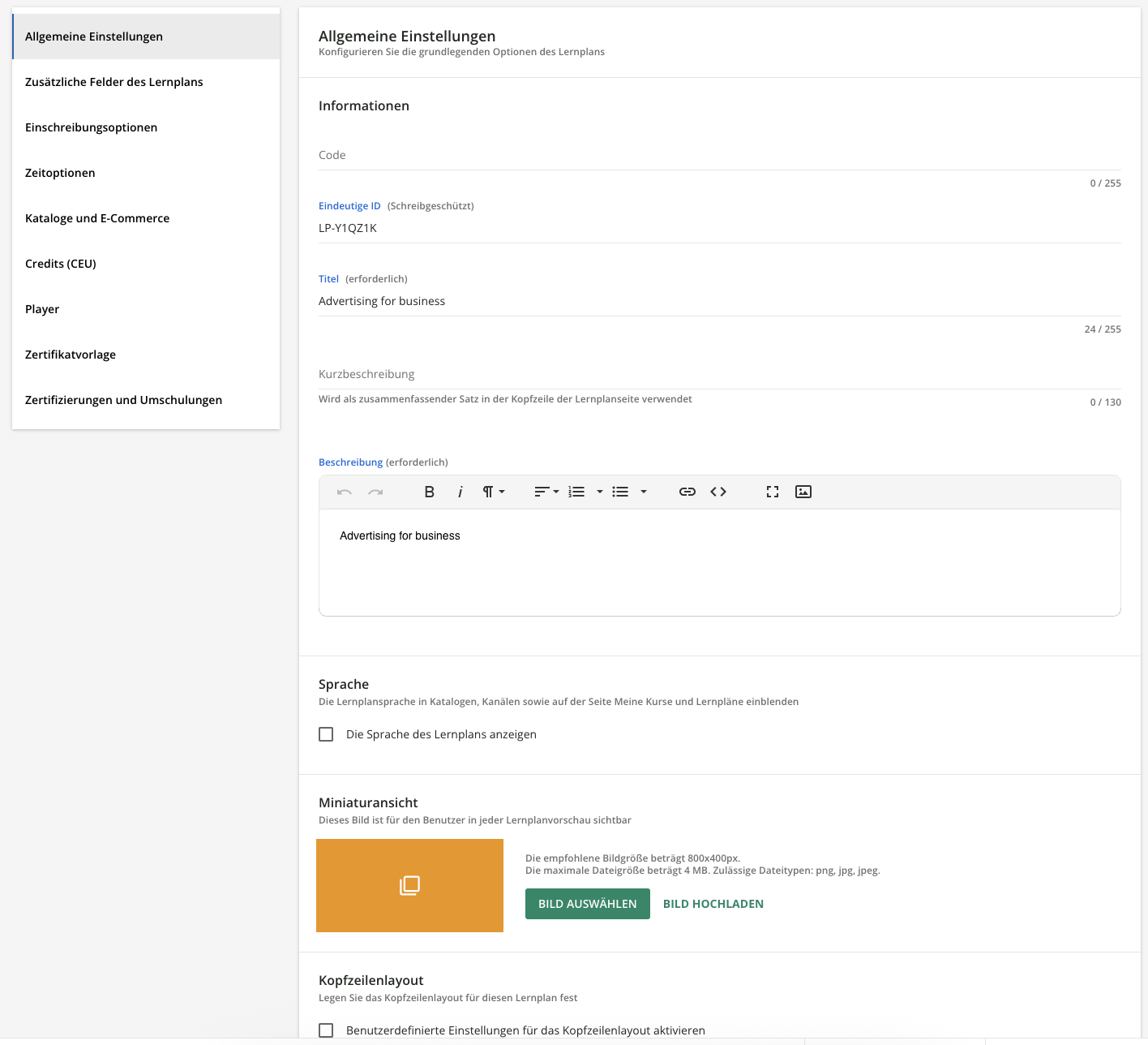 Allgemeine Einstellungen für einen Lernplan.png