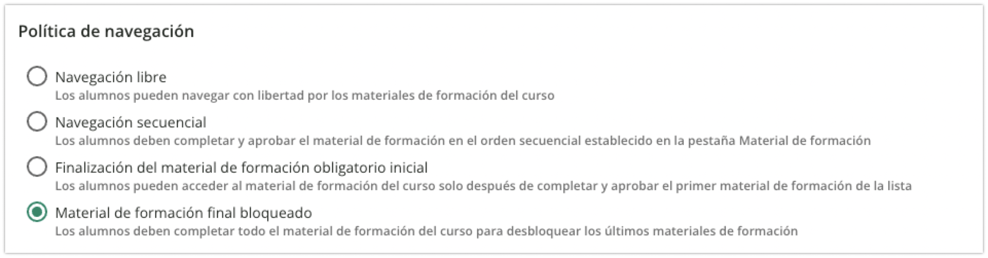 Política de navegación