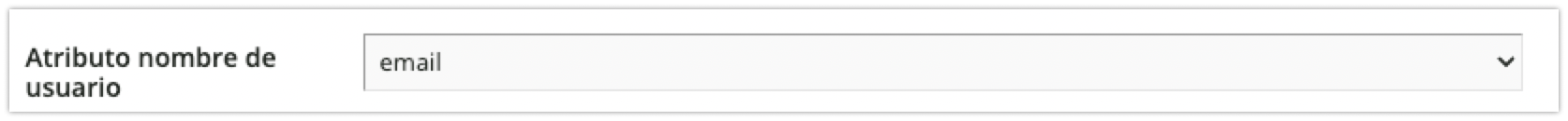 Atributo nombre de usuario