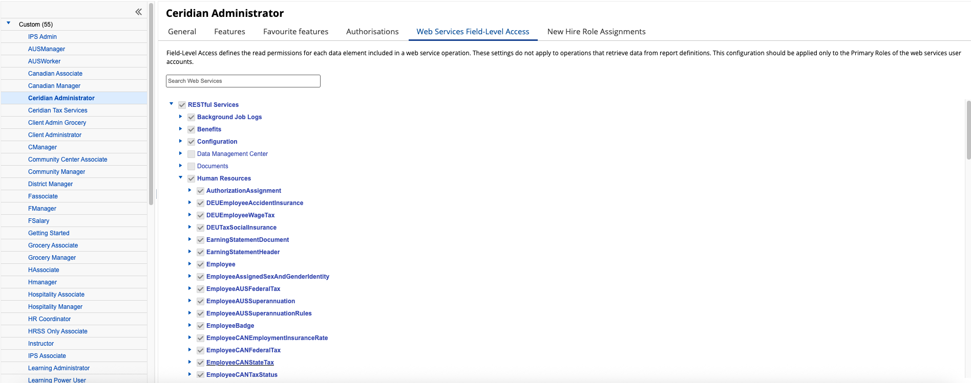 RESTful Services > Human Resources
