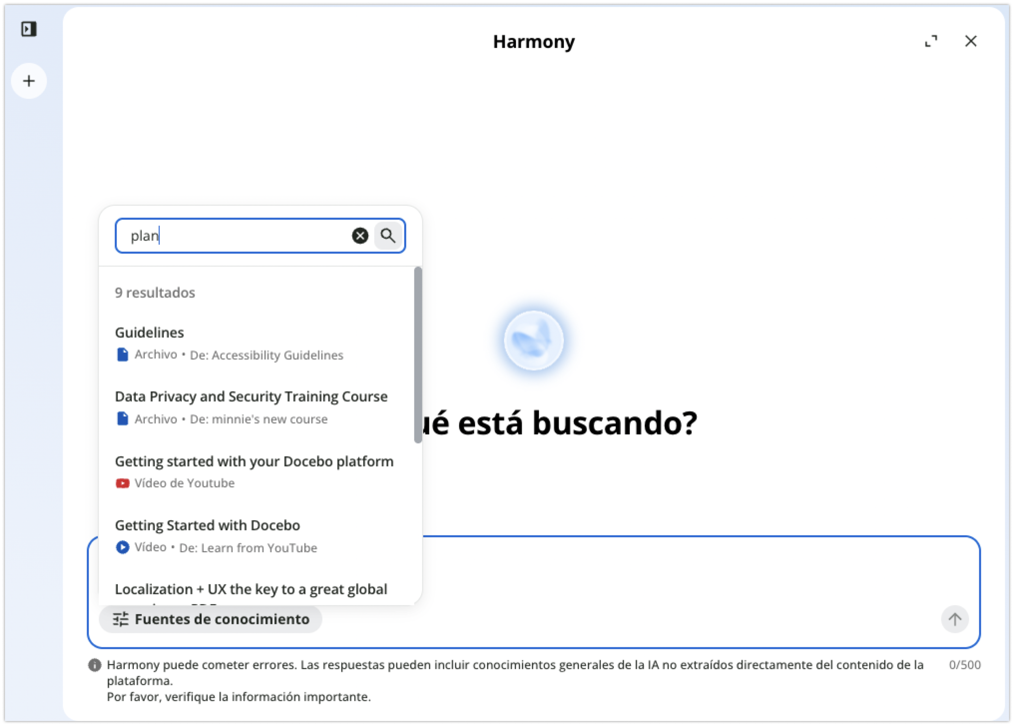 Preguntar acerca de un contenido específico