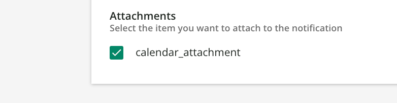 Using calendar attachments.