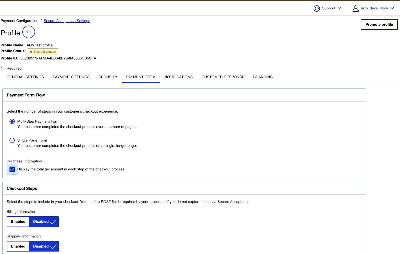 Mostrar el importe total de impuestos