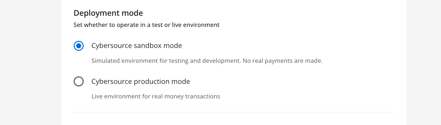 Elección del modo de implementación