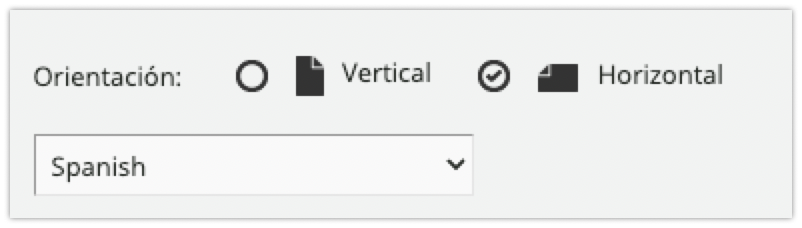 Orientación del certificado