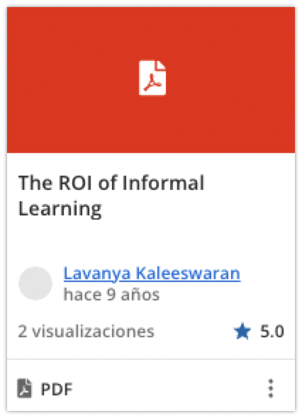 Tarjeta de un activo compartido por un usuario